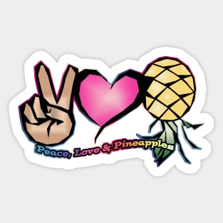 Swingers Peace, Love & Pineapples Sticker